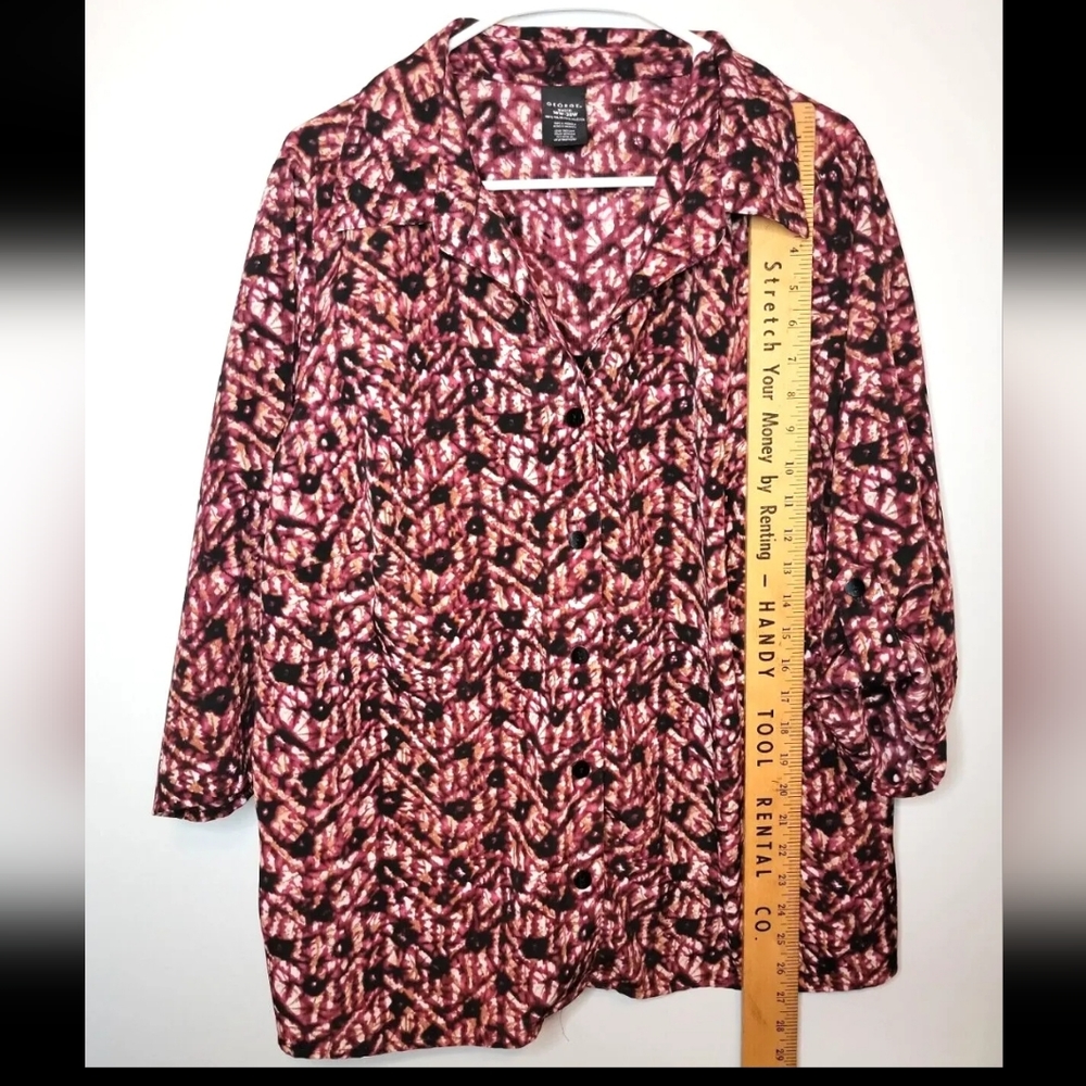 Women's Top 2XL (18w-20W) Red and Black - Picture 5 of 8